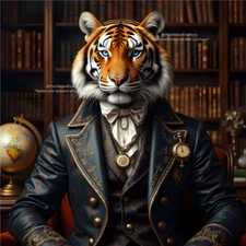 Digital AI Image Art Picture Desktop Wallpaper Background Photo Tiger AIC25001