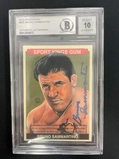 BRUNO SAMMARTINO 2010 SPORTKINGS #240 - BGS AUTHENTIC 10 AUTO - WRESTLING *6564