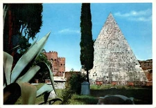 ROMA, Piramide Cestia, Cestius' Pyramid, Pyramide de C Postcard