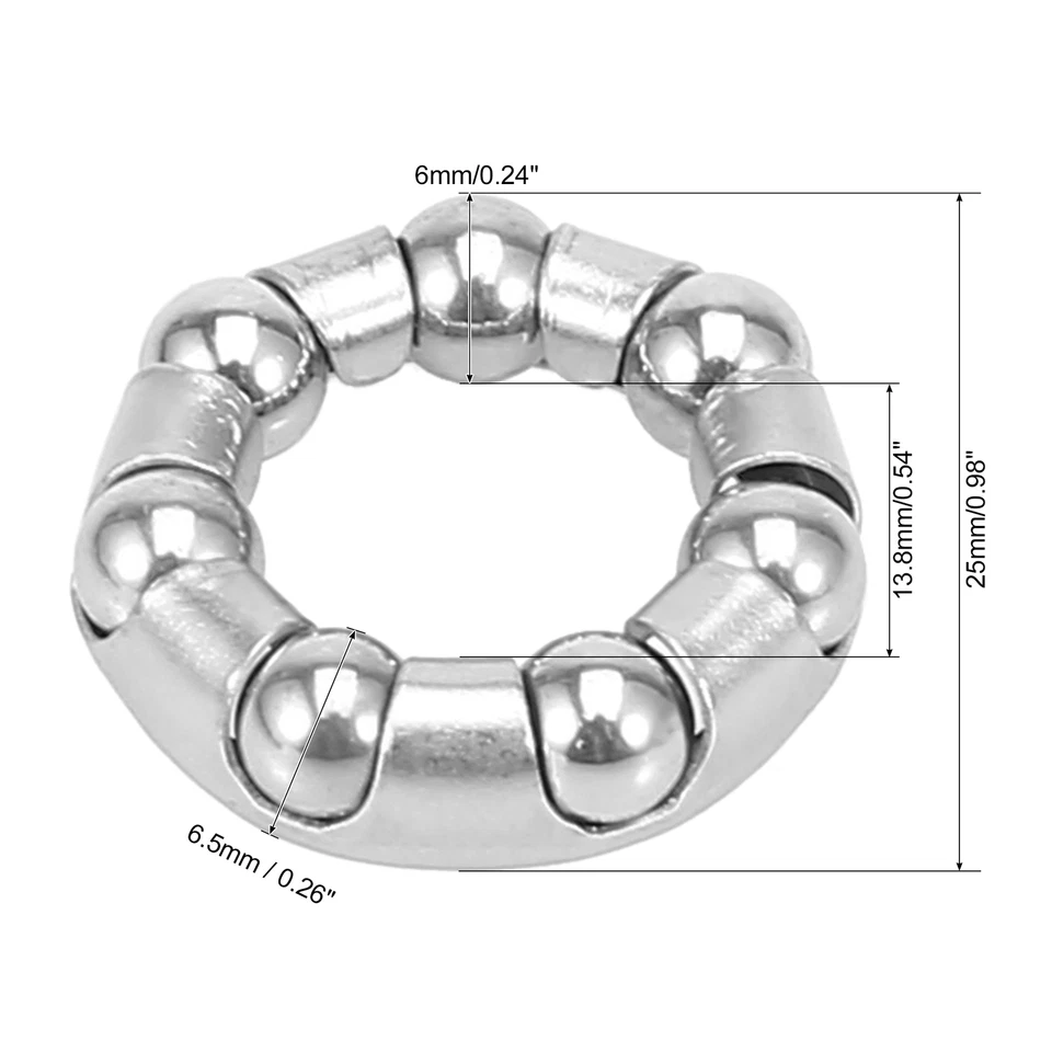 2pcs 25mm x 7 Ball Bearings Cages Crank Wheel Bearing Retainer for Bicycle Bike - Image 4 of 4