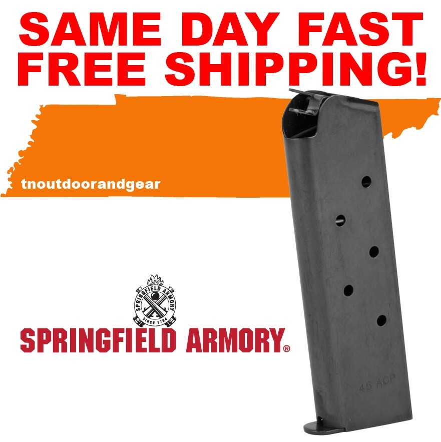 Springfield Armory PI4523 1911 .45 ACP 7-Round Blued Magazine for