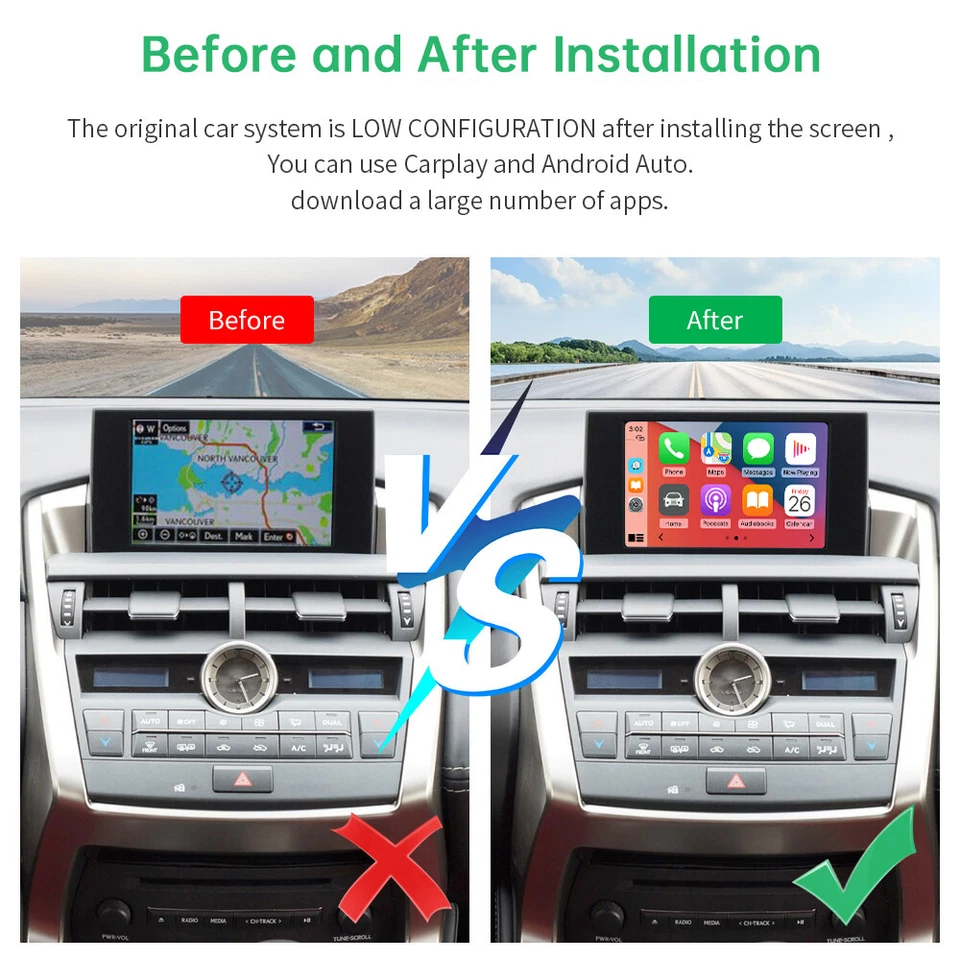 CarPlay AndroidAuto Decoder Für Lexus Konb NX RX IS ES GS RC LS LX LC 2014-2020 - Bild 3 von 4