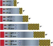 White Water Archery WWII Fighter Mustang Arrow Wraps 15pc Choose Length Width