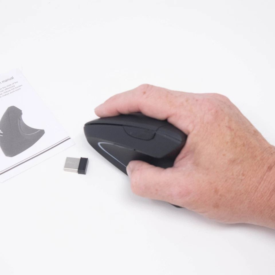 Right Handed 2.4GHz Wireless USB Ergonomic Vertical Optical Mouse 6 button - Image 4 of 4