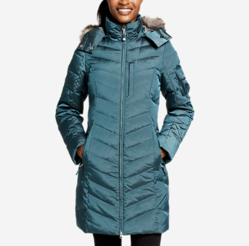 women's down coat eddie bauer