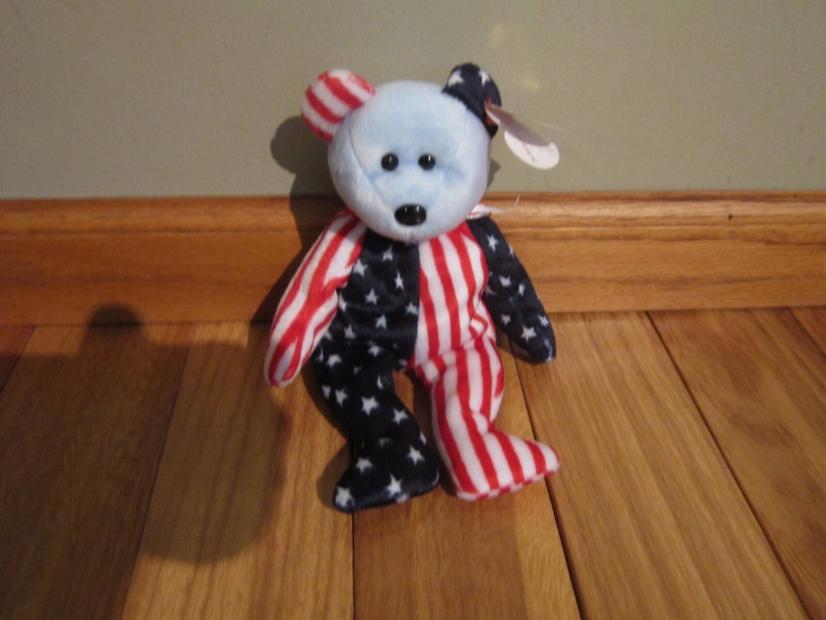 1999 Mcdonalds Beanbag Plushies Spangle The Bear Beanie Baby Mint