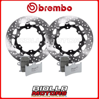KIT PADS + DISCS BREMBO YAMAHA XJR C RACER 1300 2016 FRONT [SR - Flott