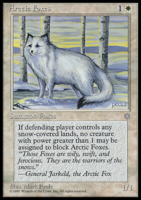 Magic the Gathering MTG Arctic Foxes (2) Ice Age   MP