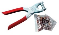 Pinza Fustellatrice Per Occhielli E Borchie con 30 Borchie 145mm Kippen