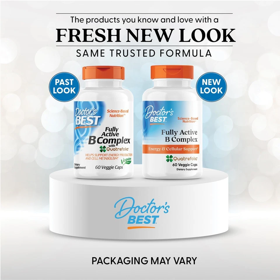 Complejo B Totalmente Activo, Apoyo Energético y Celular, No OGM, Sin Gluten, Sin Soja Foto 2 de 4