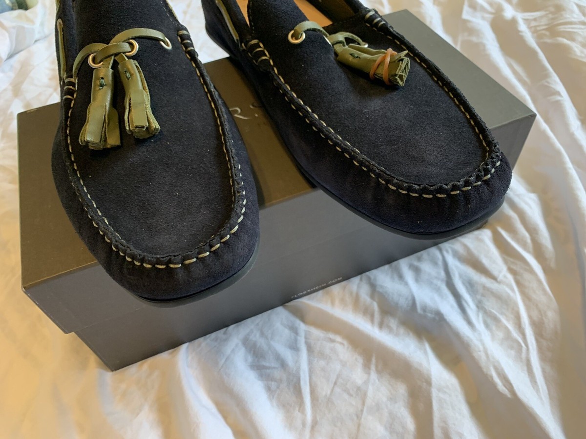 FLORSHEIM IMPERIAL blue Suede Fashion loafers made in Italy  display picture 1