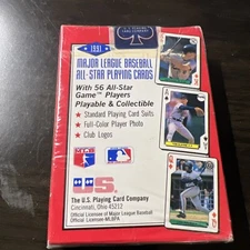 1991 Baseball Playing Cards - 56 All-Star Players - NEW IN BOX - Factory Sealed
