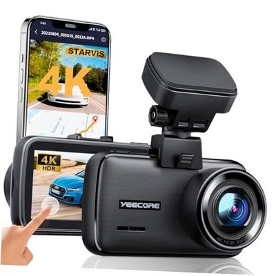 4K Dash Cam, Built-in WiFi GPS, Touch Screen Car Camera, 24Hr Parking Monitor, 