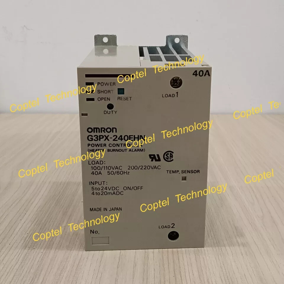 Used OMRON G3PX-240EHN 40A Power Controller Solid-state Used OMRON G3PX-240EHN 40A Power Controller Solid-state