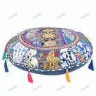 Art Decor Indian Handmade Floor Cushion Patchwork Hippie Gypsy Pillow Meditation