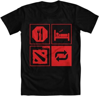 Living In This Vicious Circle Eat Sleep Game Repeat Unisex T-Shirt