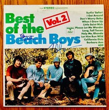 THE BEACH BOYS~Brian Wilson & Mike Love Signed BEST OF Vol. 2 Promo Album~Surf