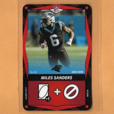 2024 Mattel UNO Elite Core Edition-MILES SANDERS Red, Carolina Panthers #153