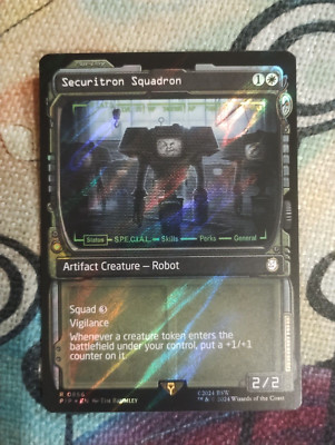 SURGE FOIL SHOWCASE Securitron Squadron - Fallout - NM Magic: The Gathering MTG