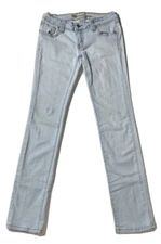 Preowned- Vintage Wet Seal Skinny Stretch Distressed Jeans Womens  (Size 7)