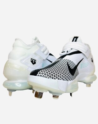 Nike Force Zoom Trout 7 White Black Baseball Cleats CI3134-102 Mens Size 13