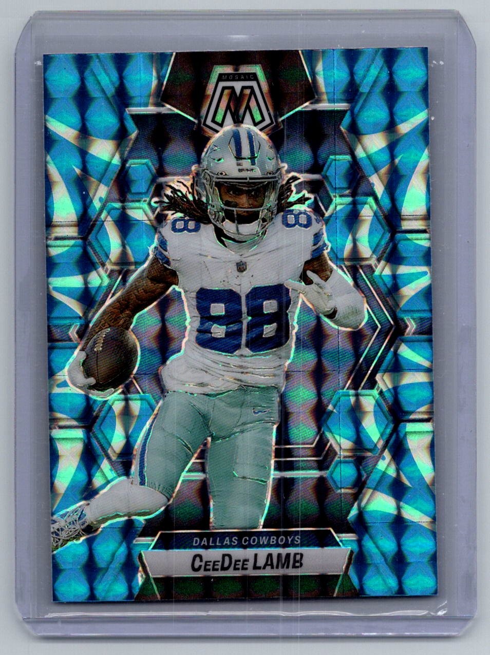 2023 Panini Mosaic Reactive Blue Mosaic CeeDee Lamb