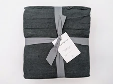 The Citizen Stonewash Linen Sheet Set Queen - AEGEAN