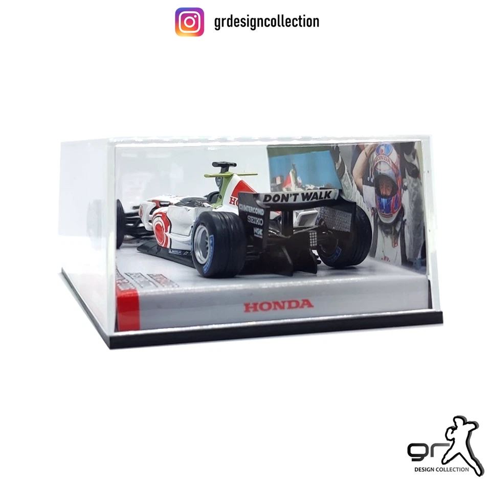 Jenson Button - Honda RA106 - F1 Winner Hungarian GP 2006 / Altaya - IXO / 1:43 - Immagine 4 di 4