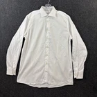 Eton Contemporary Shirt Men's 43/17 White Regular Fit Spread Collar Dress Cotton