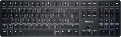 CHERRY KW X ULP, Ultra Flache Mechanische Tastatur, QWERTZ, Schwarz G8U-27000