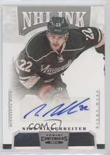 2013-14 Panini Playoff Contenders NHL Ink Nino Niederreiter #I-NN Auto 4p5