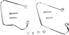 Cobra Chromed Steel Tube Saddlebag Support - Easy Install USA Made 02-6150