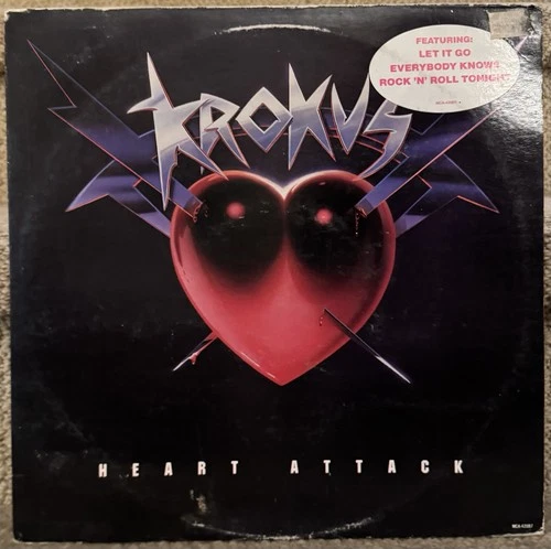 Krokus - Heart Attack  LP 1988 MCA Records – MCA-42087 EX Vinyl