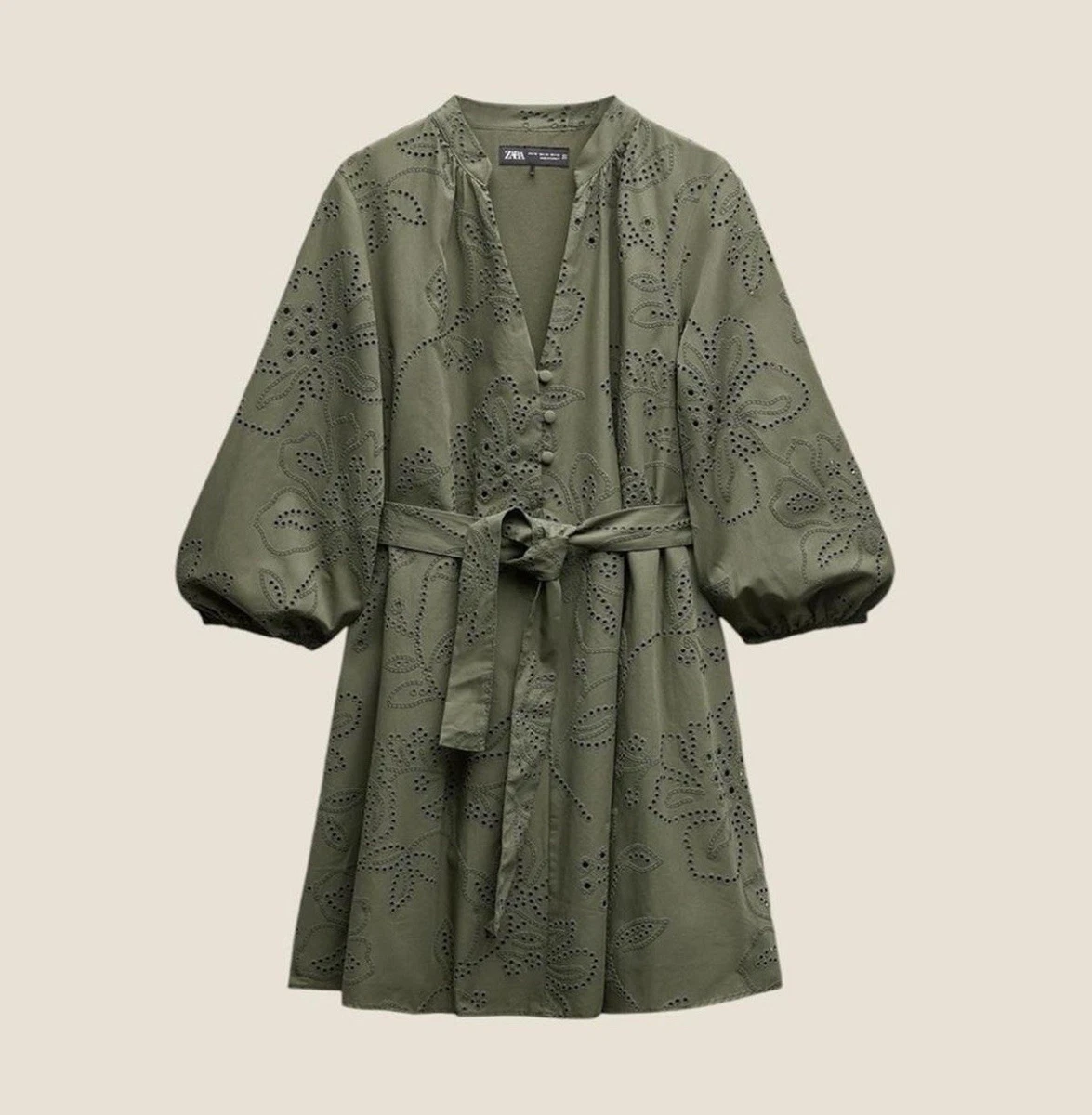 short green dress long sleeve Sweet Jane Olive Crushed Velvet Mini Dress | As seen on Taylor Swift main image 1