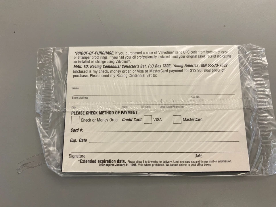 1994 Traks Valvoline 100 Years of Racing Collector Cards 500 Unopened Packs - Image 3 of 4