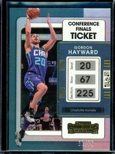 2021-22 Panini Contenders #16 Gordon Hayward Conference Finals Ticket #/75