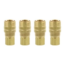 Milton Industries 715 1/4" FNPT M Style Coupler, 4-Pack