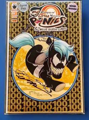 Nightmarish Little Venomous Ponies Spider-Man ASM 300 Gold Foil #11/20 Signed 