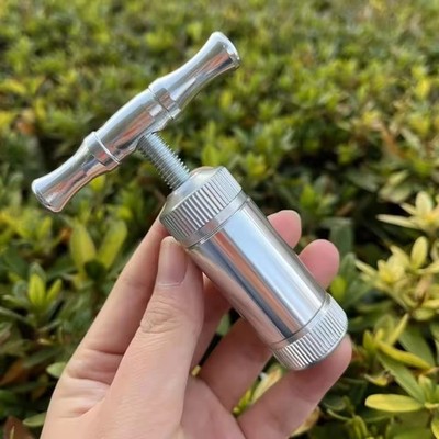 Aluminum Alloy Tobacco Herb Press Tool T-Handle Manual Compressor Presser