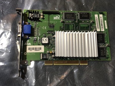 Vintage 3dfx Voodoo 3 3000 16MB PCI SGRAM VGA Graphics/Video Card Tested