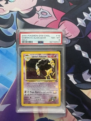 Pokemon Tcg 1st Edition Sabrina's Alakazam Holo Gym Challenge 16/132 Psa 8