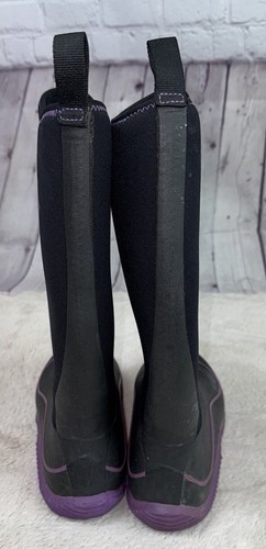 THE ORIGINAL MUCK BOOT COMPANY Hale Boots Black Purple Waterproof Women’s Size 9 - Picture 5 of 7