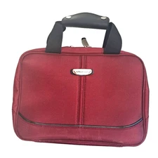 Ashley Cooper Travel Toiletry Bag Hanging Zip Makeup Organizer Luggage Red Black