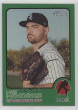 2022 Topps Heritage Chrome Green Border Refractor 15/273 Liam Hendriks #6 0s7h