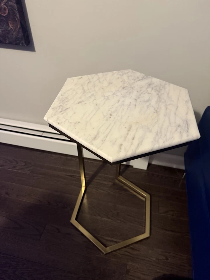 Marble Side Tables Set Of 2 - Image 2 of 4