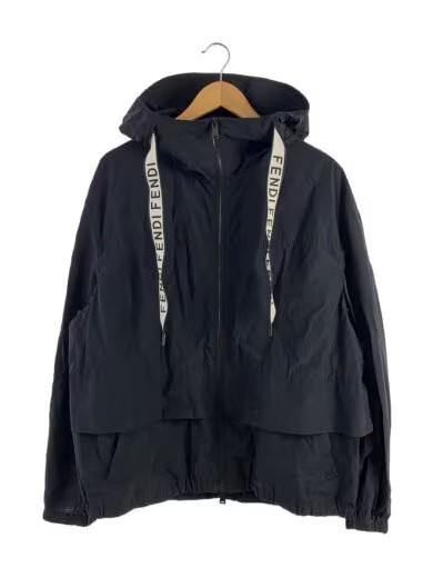 FENDI Mountain Parka/ Size 52/ Cotton/ Black/ FW0651 ACCB