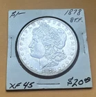 1878 8 Tail Feathers US Morgan Silver Dollars 1st Year of Issue