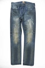 PRPS Goods & Co Sz. 33 Dark Wash Denim Jeans, Indigo, Size 33 x 34 E70P85P