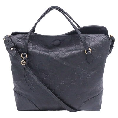 Gucci Guccissima Bree Top Handle Bag In Leather Women Black One Size