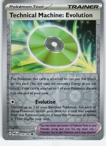 Technical Machine: Evolution 178/182 Reverse Holo SV04: Paradox Rift NM Pokémon - Picture 1 of 3